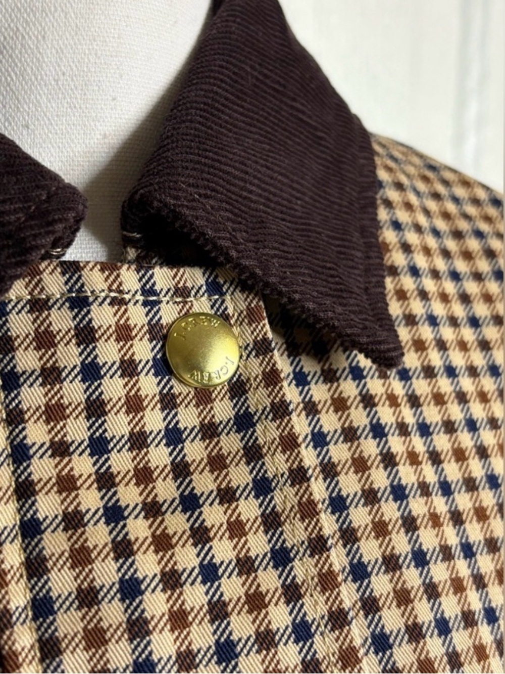 J. Crew Factory Plaid Barn Field Jacket - Picture 3 of 3